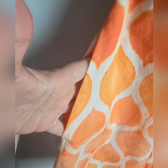 Anthropologie, New, Maeve Freya Coral Poplin Fit & Flare Midi Sun Dress, Size 6 - Picture 13 of 15